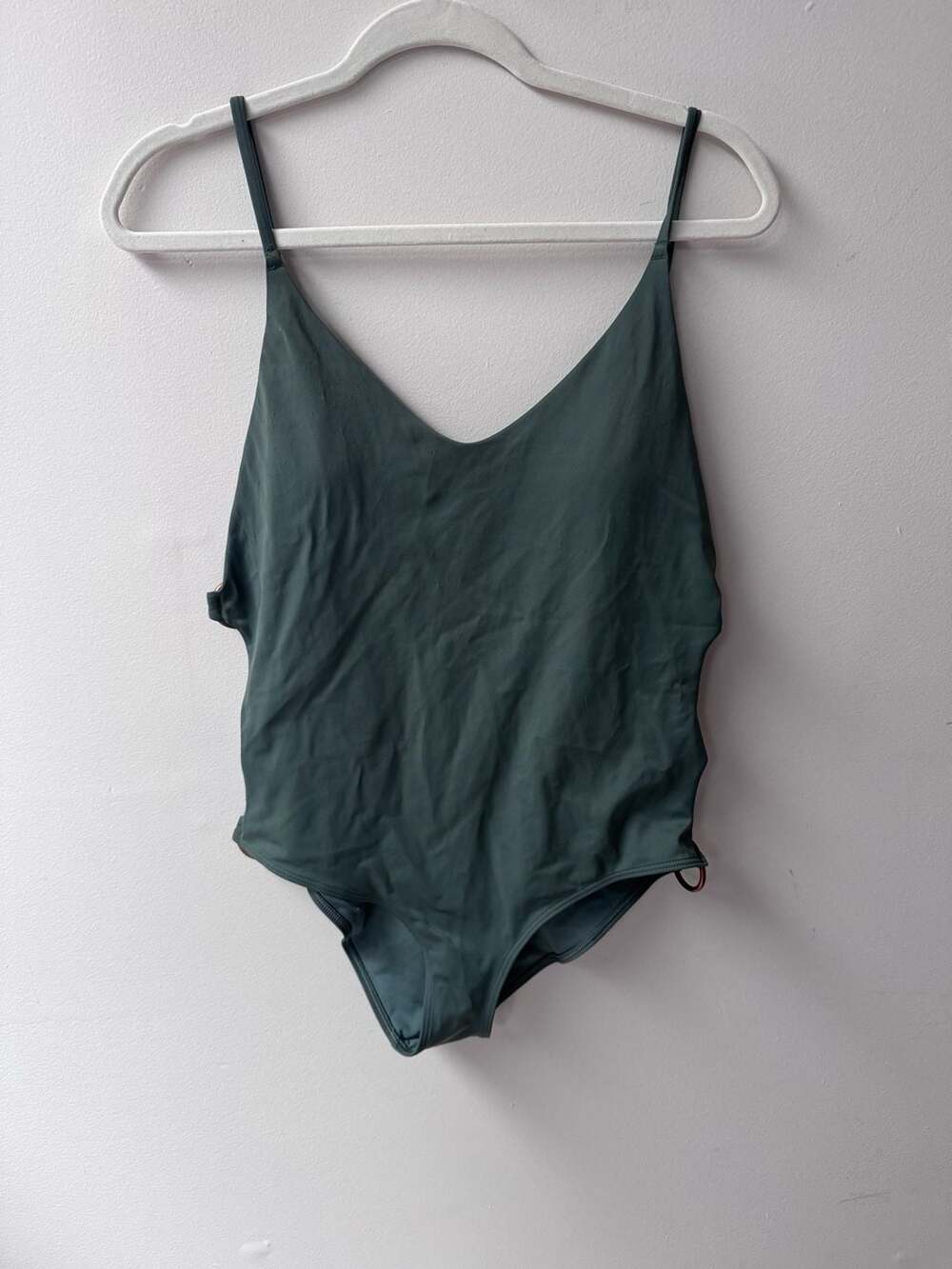 Aerie One Piece Swimsuit Size Large Green Ring Detail